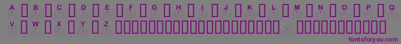 KrSt.PattysHat Font – Purple Fonts on Gray Background