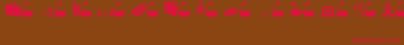 Businessgovernment Font – Red Fonts on Brown Background