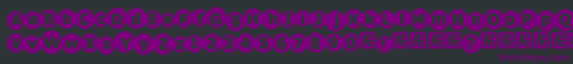 CirculateBrk Font – Purple Fonts on Black Background