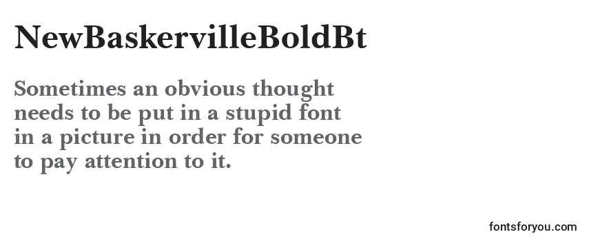 NewBaskervilleBoldBt フォントのレビュー