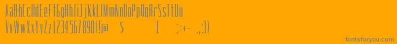 フォントDrinking – オレンジの背景に灰色の文字