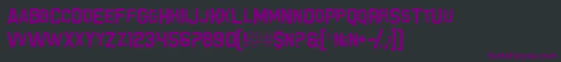 GrungeTank Font – Purple Fonts on Black Background