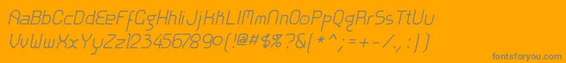 ZoloftItalic Font – Gray Fonts on Orange Background