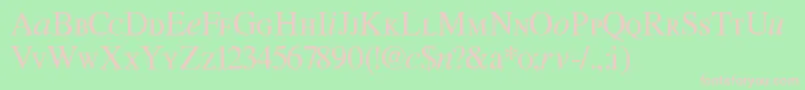 Willgrace Font – Pink Fonts on Green Background