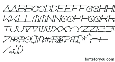  AnglocelestialBoldItalic font