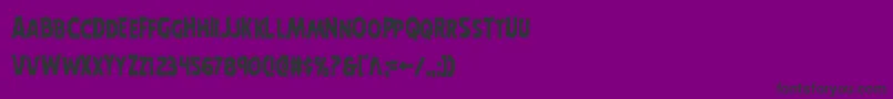 Horroweencond Font – Black Fonts on Purple Background