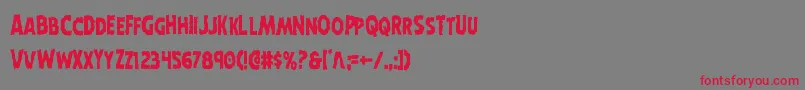 Подробнее о шрифте Horroweencond Шрифт Horroweencond – красные шрифты на сером фоне