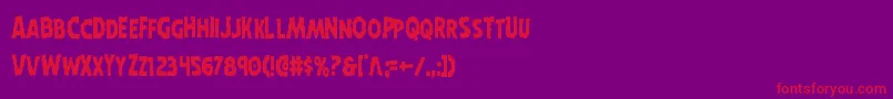Weitere Informationen zur Horroweencond-Schriftart Horroweencond-Schriftart – Rote Schriften auf violettem Hintergrund