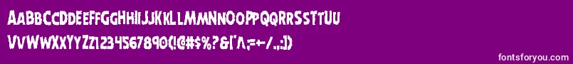 Horroweencond Font – White Fonts on Purple Background