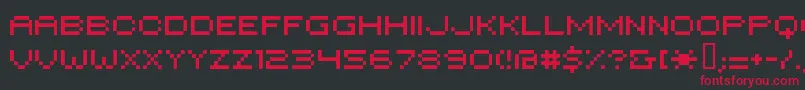 Hilogi18 Font – Red Fonts on Black Background