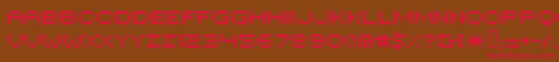 Hilogi18 Font – Red Fonts on Brown Background