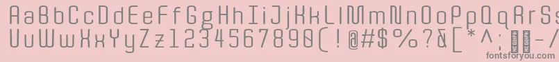 QuotaRegular Font – Gray Fonts on Pink Background