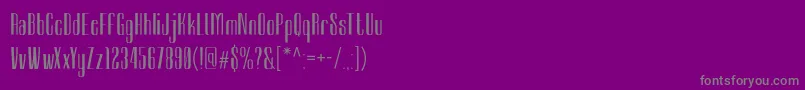 SambeltigoClean Font – Gray Fonts on Purple Background