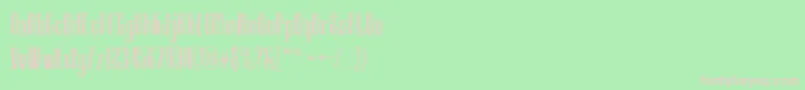 SambeltigoClean Font – Pink Fonts on Green Background