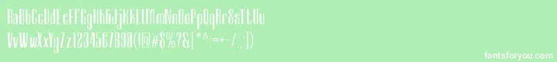 SambeltigoClean Font – White Fonts on Green Background