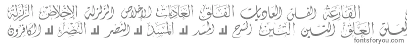 McsSwerAlQuran4-Schriftart – Graue Schriften auf weißem Hintergrund