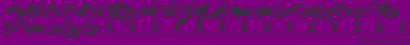 TheHit Font – Black Fonts on Purple Background