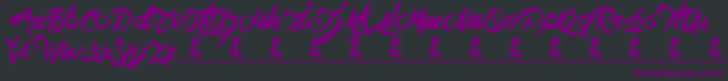 TheHit Font – Purple Fonts on Black Background
