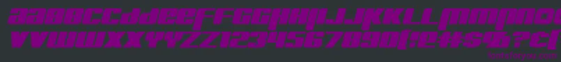 KreonItalic Font – Purple Fonts on Black Background