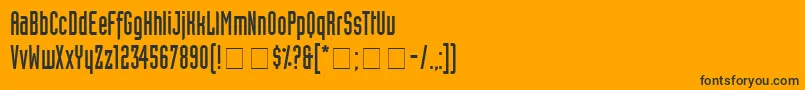 フォントAssemblySsi – 黒い文字のオレンジの背景