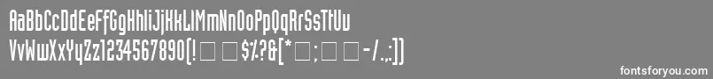フォントAssemblySsi – 灰色の背景に白い文字