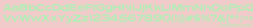 NeuzonRegular Font – Green Fonts on Pink Background