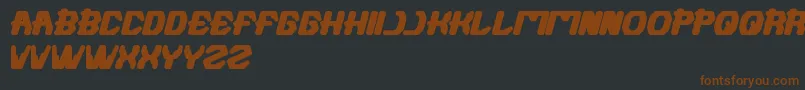 Futuristic Font – Brown Fonts on Black Background