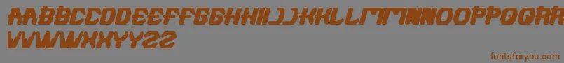 Futuristic Font – Brown Fonts on Gray Background