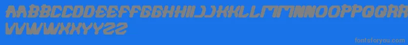 Futuristic Font – Gray Fonts on Blue Background
