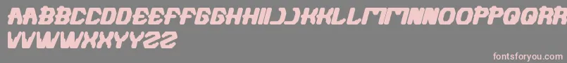Futuristic Font – Pink Fonts on Gray Background