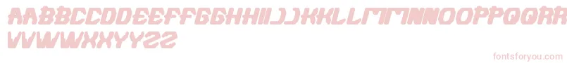Futuristic Font – Pink Fonts on White Background