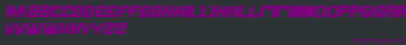 Futuristic Font – Purple Fonts on Black Background