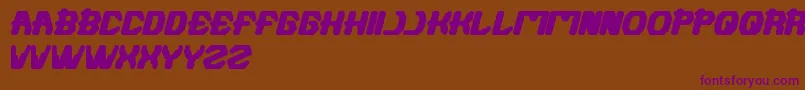 Futuristic Font – Purple Fonts on Brown Background