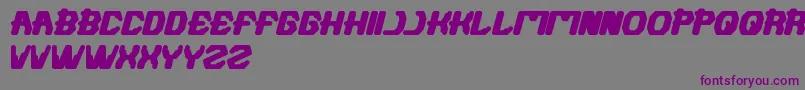 Futuristic Font – Purple Fonts on Gray Background