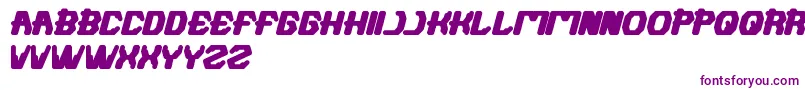 Futuristic Font – Purple Fonts on White Background
