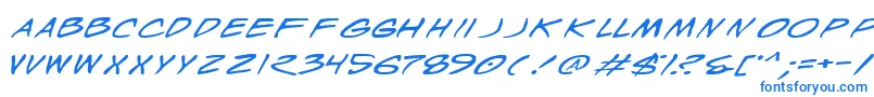 WyldStallynsExtended Font – Blue Fonts on White Background