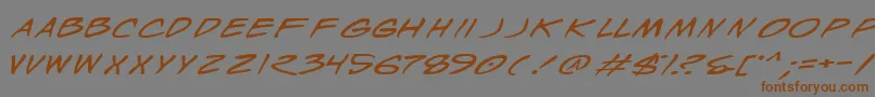 WyldStallynsExtended Font – Brown Fonts on Gray Background