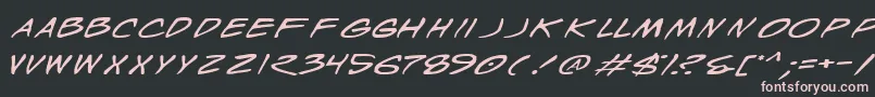WyldStallynsExtended Font – Pink Fonts on Black Background
