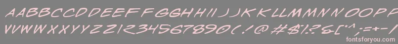 WyldStallynsExtended Font – Pink Fonts on Gray Background