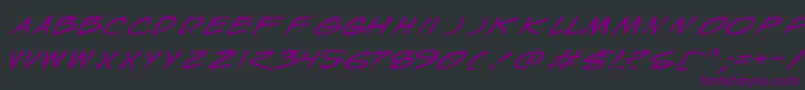 Weitere Informationen zur WyldStallynsExtended-Schriftart WyldStallynsExtended-Schriftart – Violette Schriften auf schwarzem Hintergrund