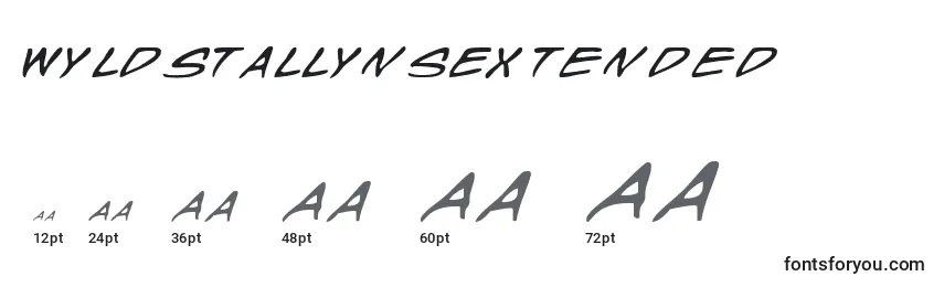 WyldStallynsExtended Font Sizes