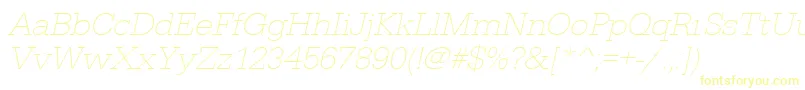 UrwegyptiennetextligwidOblique Font – Yellow Fonts