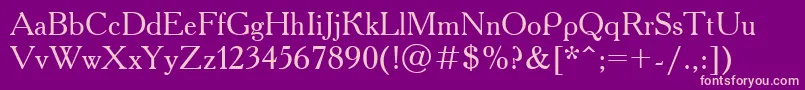 fuente UkAcademy – Fuentes Rosadas Sobre Fondo Morado