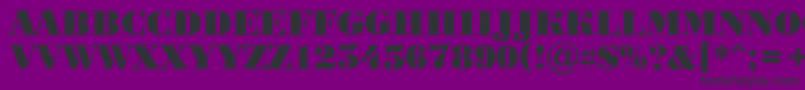 フォントABodoniortotitulBlack – 紫の背景に黒い文字