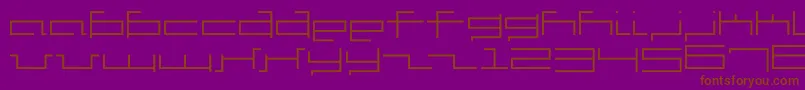 V5cus Font – Brown Fonts on Purple Background