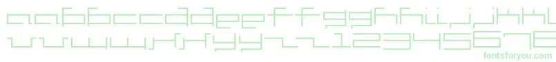 V5cus Font – Green Fonts on White Background