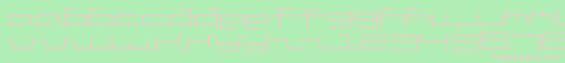 V5cus Font – Pink Fonts on Green Background