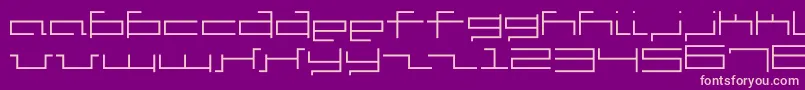 V5cus Font – Pink Fonts on Purple Background