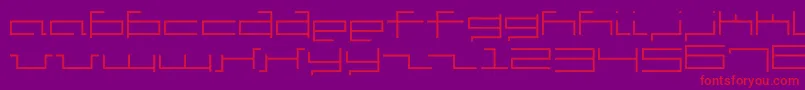 フォントV5cus – 紫の背景に赤い文字