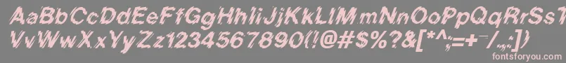 fuente BlurItalic – Fuentes Rosadas Sobre Fondo Gris